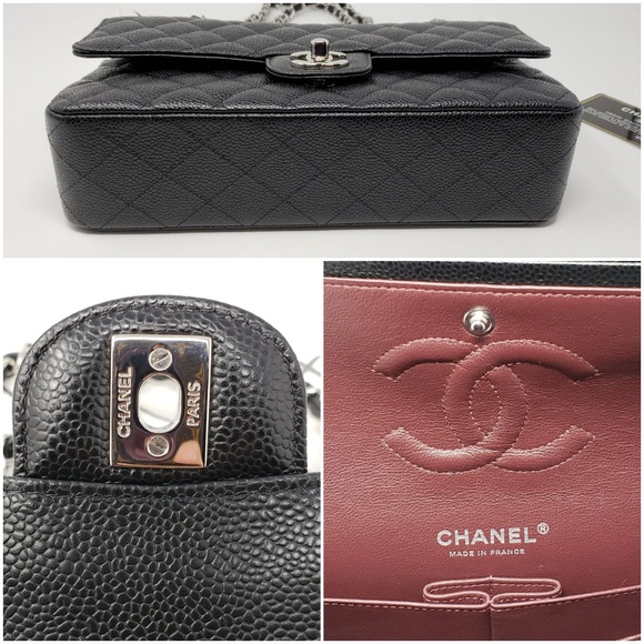 CHANEL Medium Classic Double Flap Caviar NWOT - Picture 8 of 8